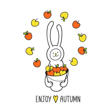 Sonbahar tebrik kartı keyfini çıkarın.