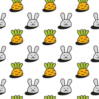 Bunny tavşan ve küçük havuç