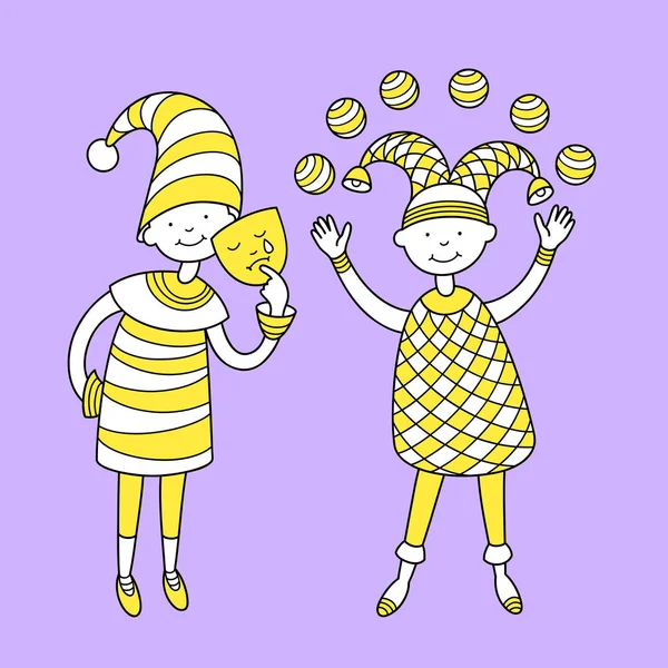  Çocuklar karnaval elbiseli.