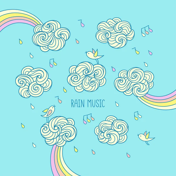 Tatlı küçük kuşlar şarkı söylüyorlar