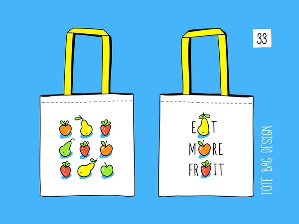 Comer más frutas . — Vector de stock