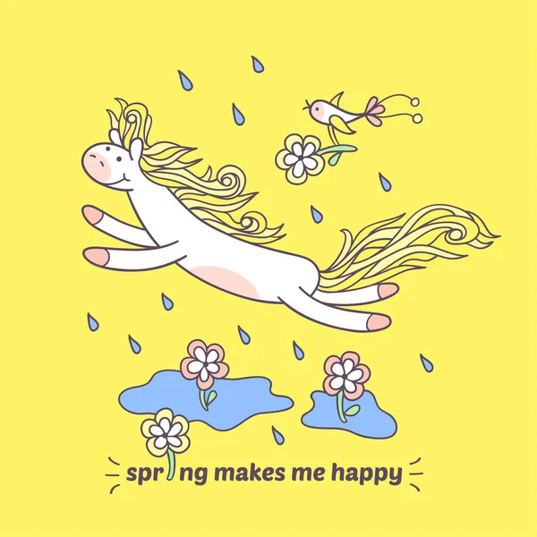 Bahar beni mutlu ediyor.