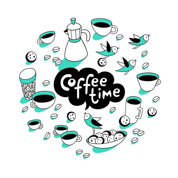 Kahve zamanı. Kahve fincanı