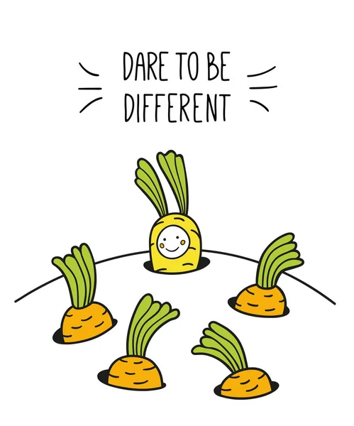 Dare to be different. — Stock Vector