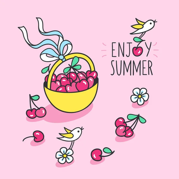 Yaz tebrik kartı keyfini çıkarın.