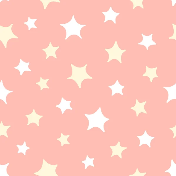 Cute gwiazd płynny wzór. — Wektor stockowy