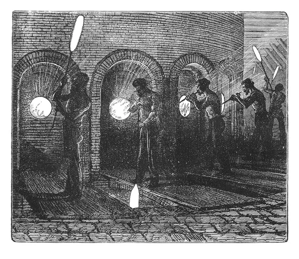 Cam plakanın antika gravür yapma