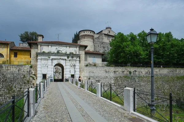Крепость в Брешии, Италия — стоковое фото