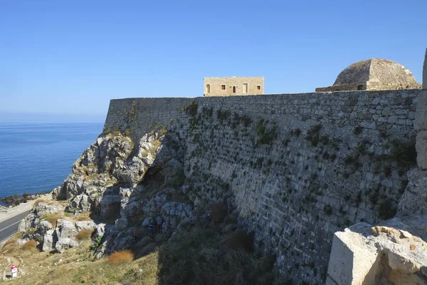 Middeleeuwse vestingwerken in Rethymno Fort, Kreta, Griekenland — Stockfoto