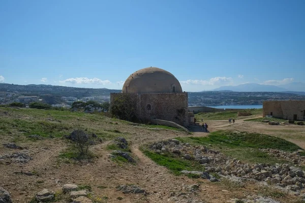 Medeltida befästningar i Rethymnon fästning, Kreta, Grekland — Stockfoto