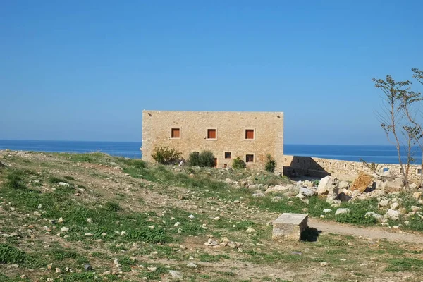 Medeltida befästningar i Rethymnon fästning, Kreta, Grekland — Stockfoto