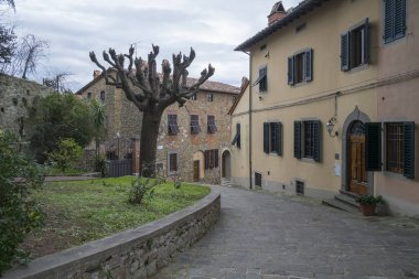 Ortaçağ kafe Montecatini Alto, İtalya