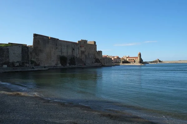 Collioure city, Llidoc-Roussillon, France — стоковое фото