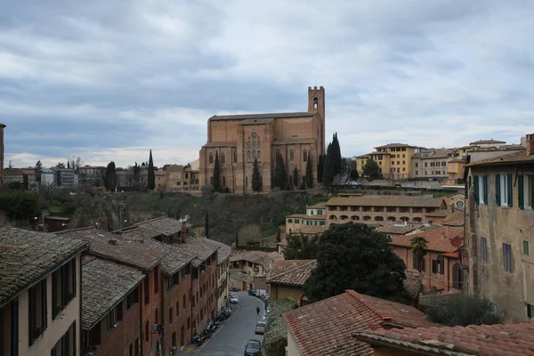 Blick Auf Siena Italien — Stockfoto
