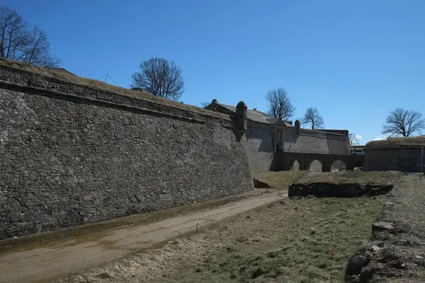 Средневековая Крепость Мон Луи Франция — стоковое фото