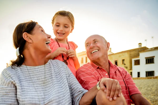 Summertime with grandpa — Stock fotografie