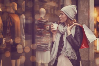 alışveriş şehir kış