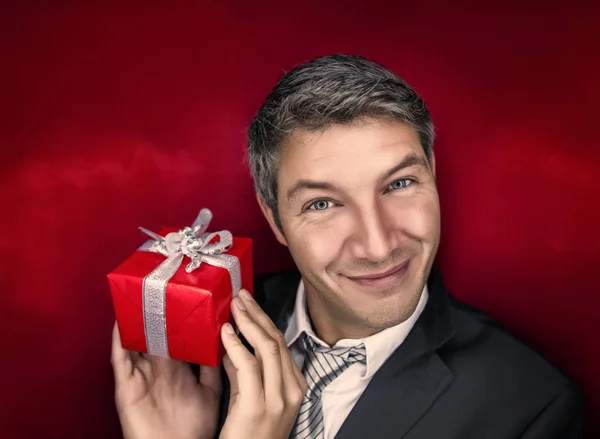 Present man gift — Stock Photo, Image