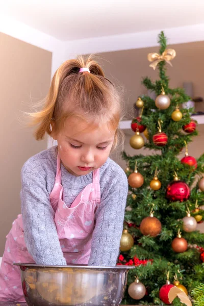 Christmas baking child — Stock Photo, Image