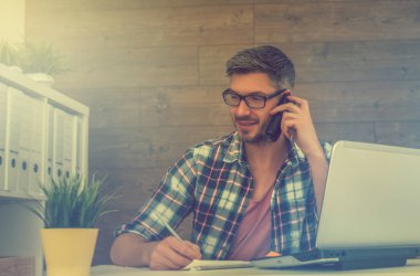 iş adamı çalışmaya yaratıcı