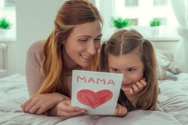 Babalar günü ya da anneler günü tebrik kartı