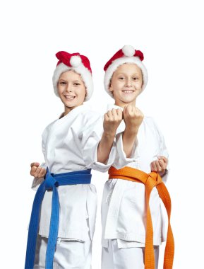 Karate rafa duran iki neşeli atlet