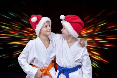 Noel Baba'nın kapaklar erkek sporcular