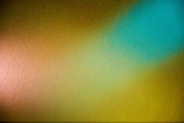 Sarı Krem Üzerindeki Turkuaz Leke Kısmen Bulanık Doku Arkaplanı — Stok fotoğraf