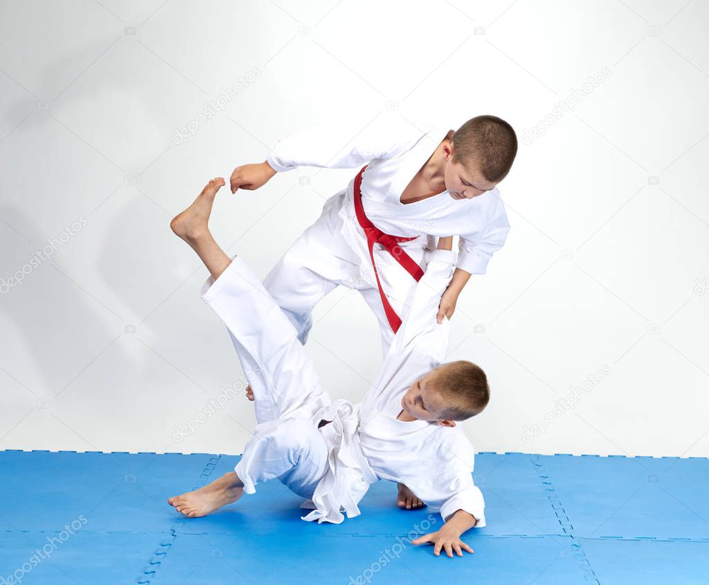 Judo throws are training little athletes