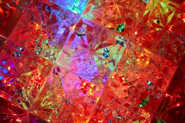 Kare ve yıldızların arka planında gölgeli kırmızının avantajı