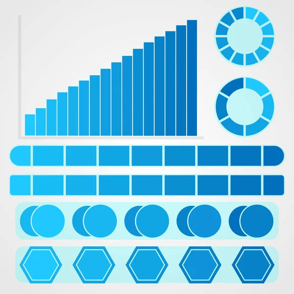 Itens Infográficos Estilo Futurista —  Vetores de Stock