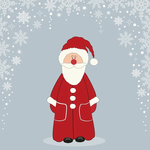 Greeting card with Santa Claus — Stock Vector