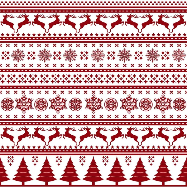 Vánoční vzor bezešvé s sváteční dekorace — Stockový vektor