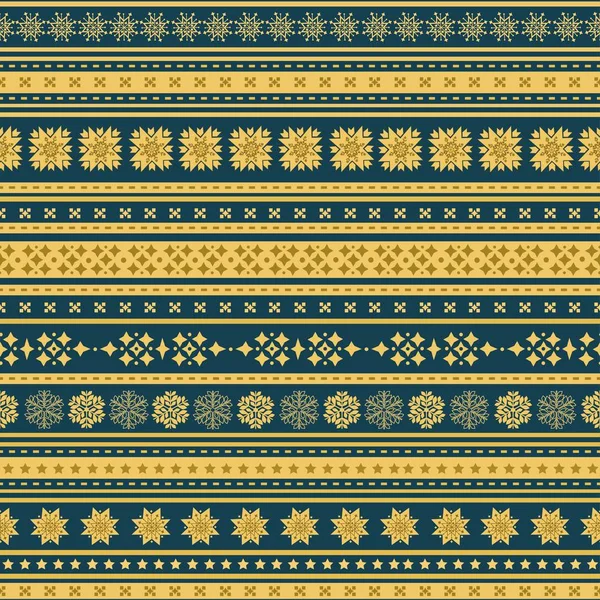 Kerst naadloze decoratieve patroon — Stockvector