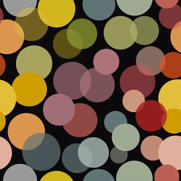 Modèle abstrait sans couture avec des points colorés — Image vectorielle