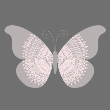 soyut kelebek kartı