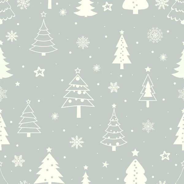Patrón sin costuras con árboles de Navidad estilizados — Archivo Imágenes Vectoriales