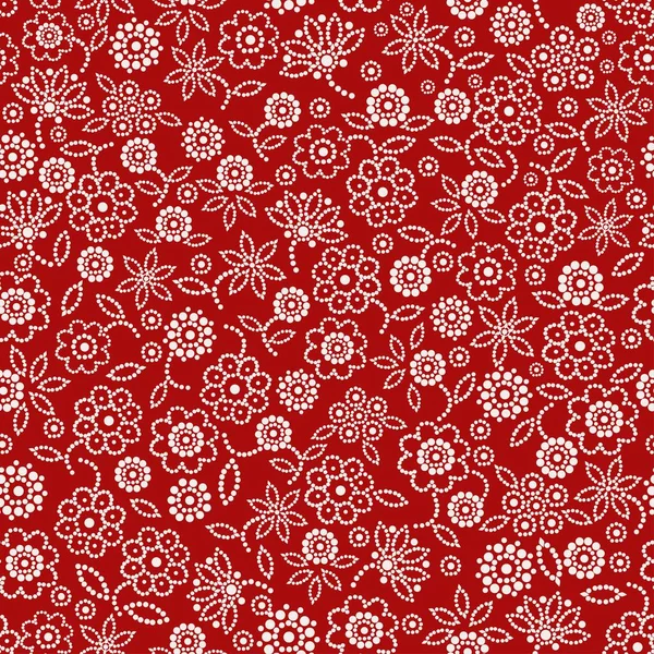 Padrão floral abstrato sem costura — Vetor de Stock