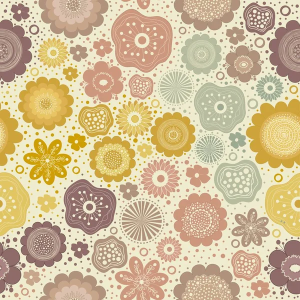 Χωρίς ραφές αφηρημένο πολύχρωμο floral μοτίβο — Διανυσματικό Αρχείο