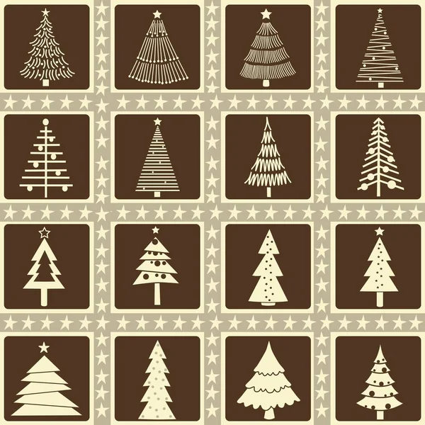 Tarjeta Felicitación Navidad Con Árbol Navidad Estilizado — Archivo Imágenes Vectoriales