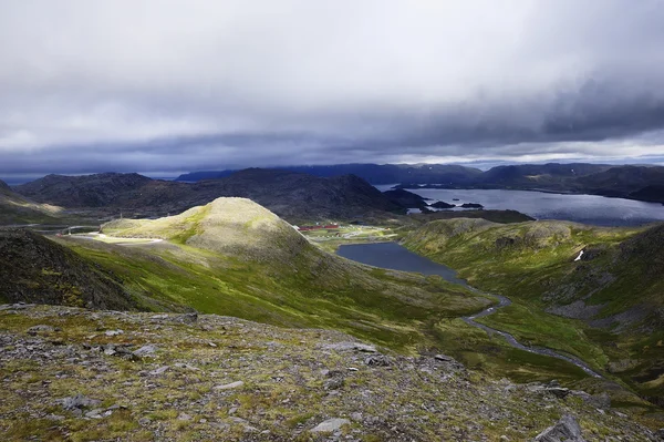 Berg och dalar i Norge — Stockfoto