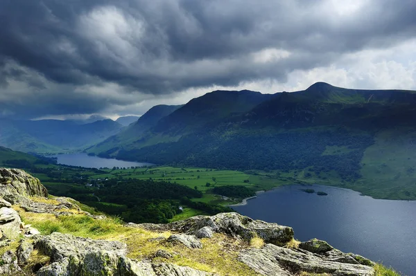 Буря над Buttermere — стокове фото