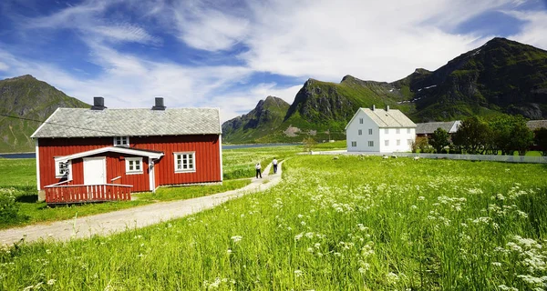 Mannen lopen home — Stockfoto