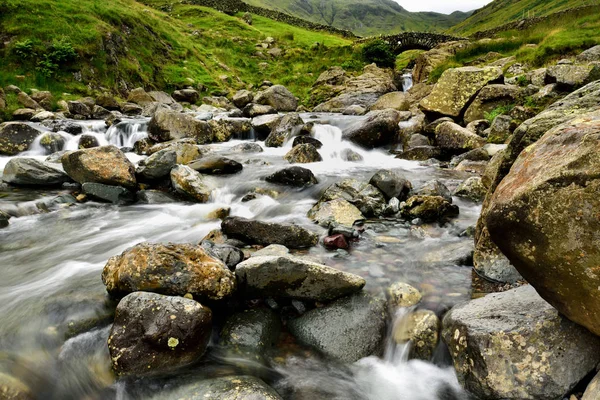 Seathwaite Fell e Grãos Gill — Fotografia de Stock