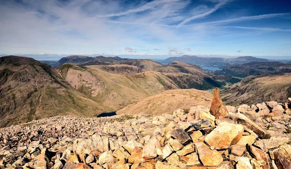 Cairn em Great End — Fotografia de Stock