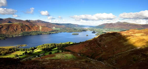 Castlerigg έπεσε παραπάνω Derwent Water — Φωτογραφία Αρχείου