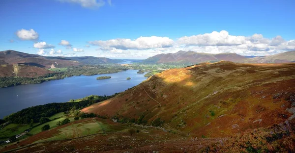 Castlerigg spadł nad Derwent Water — Zdjęcie stockowe