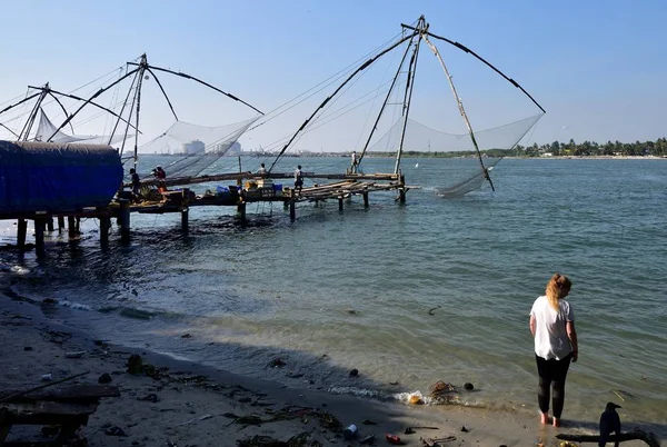 Chinese fishing nets — Stock Photo, Image