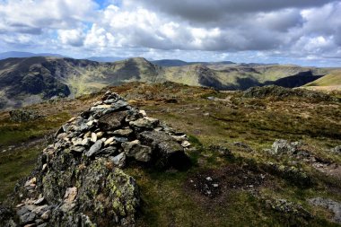 Cairn üzerinde Kentmere Pike