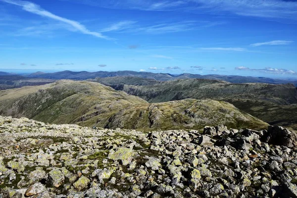 Glaramara 和阿伦峭壁 — 图库照片